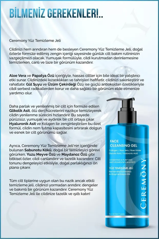 Hyaluronik Asit Temizleme Jeli 400 ml